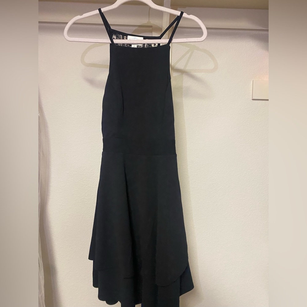 Black NWT High Halter Neck Cocktail Dress